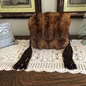 Very Unique Mink Muff …. Brown  …. Comes from 1920/1930.